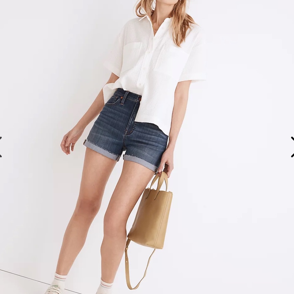 Madewell Curvy High Waisted Denim Shorts